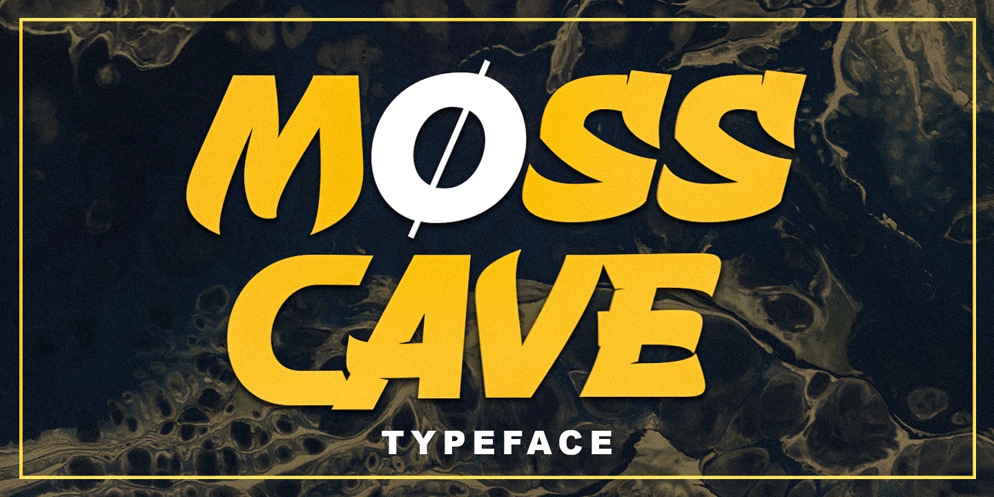 Beispiel einer Mosscave Regular-Schriftart